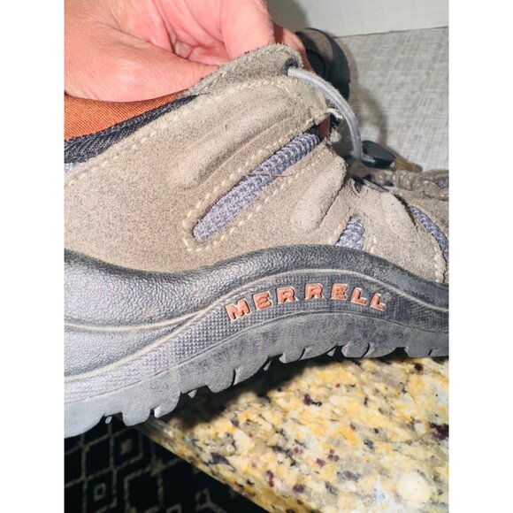 Merrell Chameleon STRETCH Youth Hiking Trail Casual Shoes Size 13 Brown Suede - Picture 6 of 12